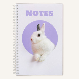 Kaninchen auf Lavender Niedlich Notizbuch