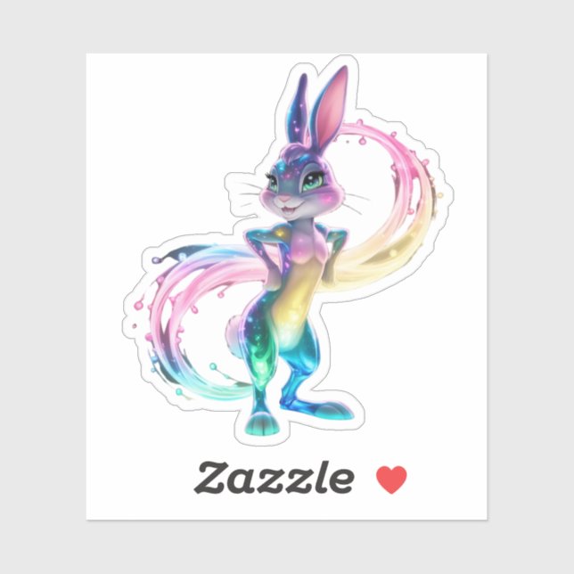 Kaninchen Aufkleber (Blatt)