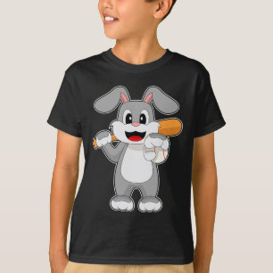 Kaninchen Baseball Baseballschläger Sport T-Shirt