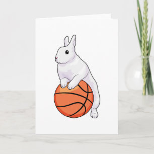 Kaninchen Basketballspieler Basketball Karte