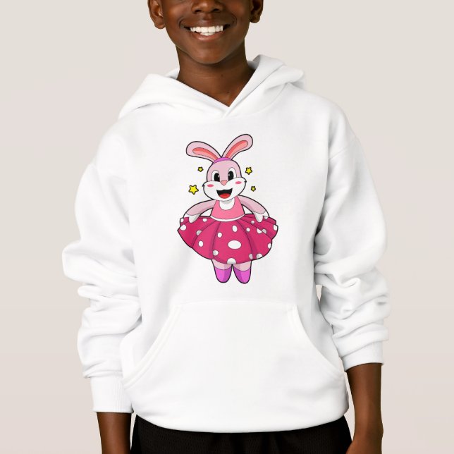 Kaninchen beim Balletttanz Hoodie (Vorderseite)