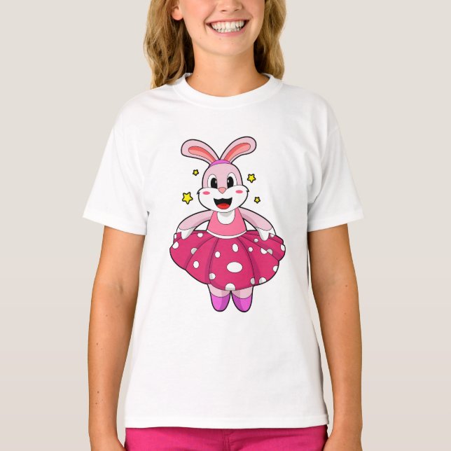 Kaninchen beim Balletttanz T-Shirt (Vorderseite)