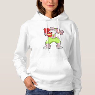 Kaninchen beim Boxen mit Boxhandschuhen Hoodie