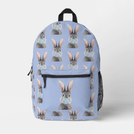 Kaninchen blasen Kaugummi Bedruckter Rucksack