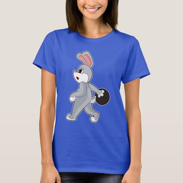 Kaninchen Bowling Bowling T-Shirt (Vorderseite)