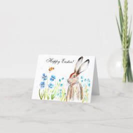 Kaninchen Bunny Hare Osterfest Spaß Niedliches Ei Dankeskarte