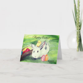 Kaninchen Bunny Hare Osterfest Spaß Niedliches Ei Dankeskarte