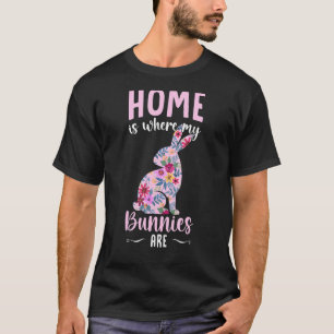 Kaninchen Bunny Zuhause ist, wo meine Bunnies Kind T-Shirt