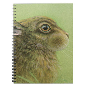 "Kaninchen, das" Porträt-Kunstnotizbuch weiden Notizblock