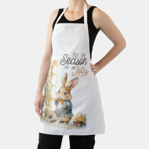 Kaninchen 'Dies ist die Jahreszeit, um Jolly Schürze