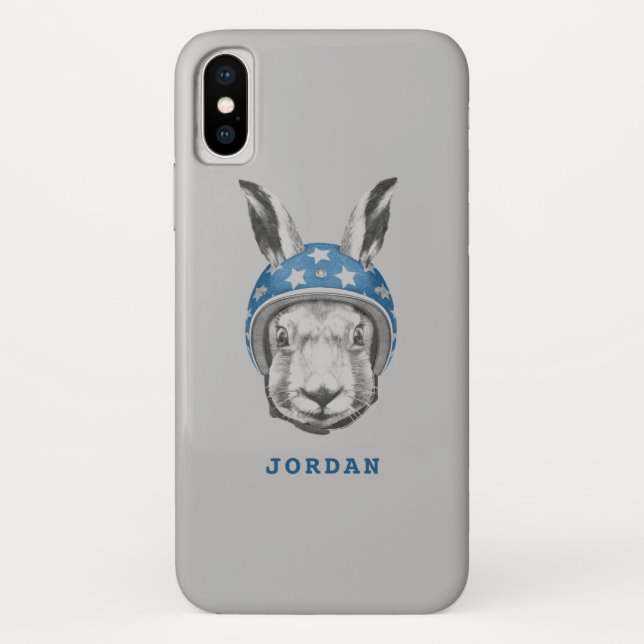 Kaninchen-Draufgänger | addieren Ihren Namen Case-Mate iPhone Hülle (Rückseite)