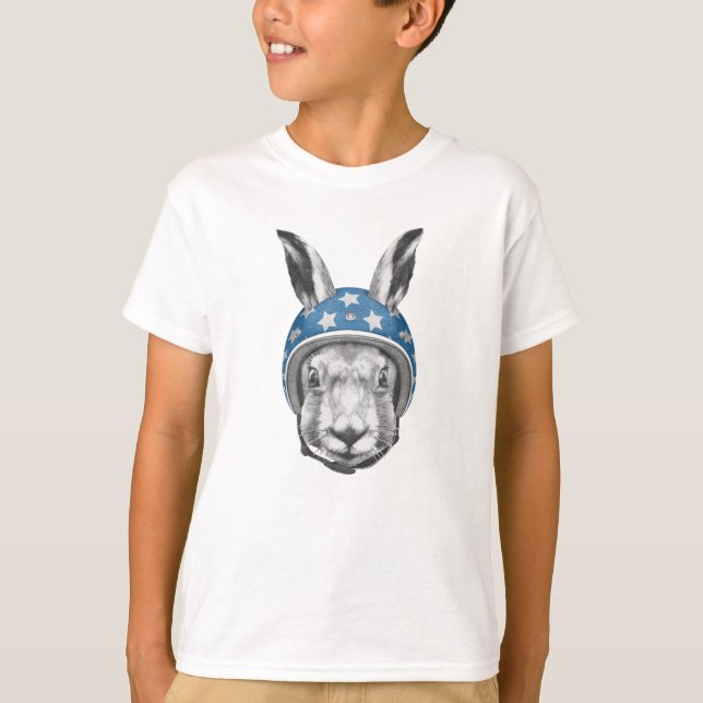 Kaninchen-Draufgänger T-Shirt (Vorderseite)