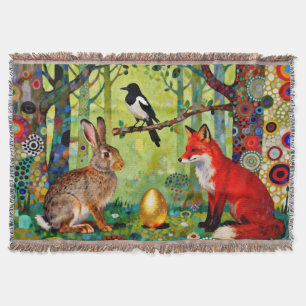 Kaninchen, Elster, Fuchs und „Das Geheimnis des Wa Decke