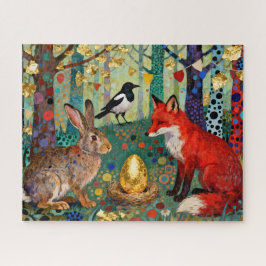 Kaninchen, Elster, Fuchs und „Das goldene Gänseei“