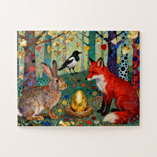 Kaninchen, Elster, Fuchs und „Das goldene Gänseei“