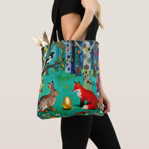 Kaninchen, Elster, Fuchs und „der Weg des Teilens“ Tasche