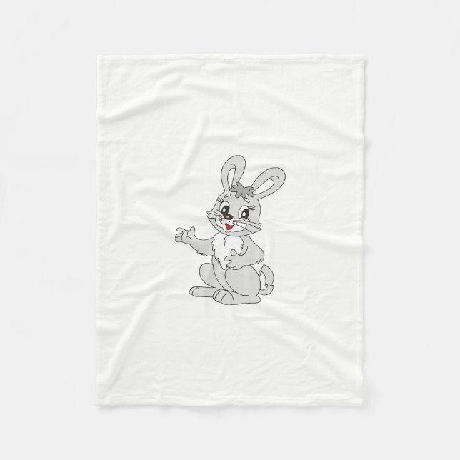 Kaninchen Fleecedecke (Vorderseite)