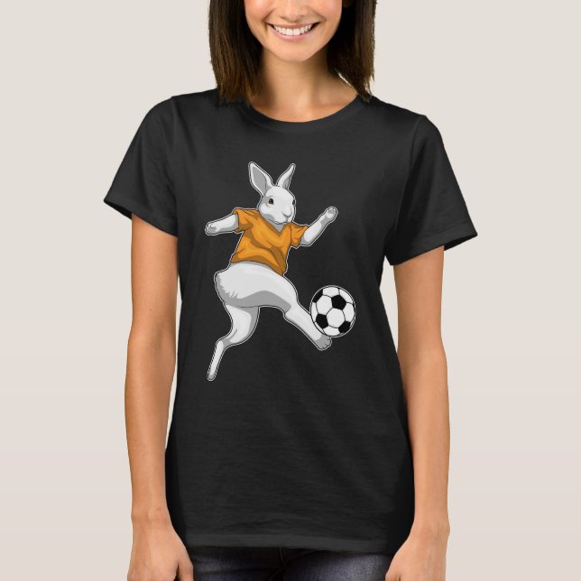 Kaninchen-Fußballspieler T-Shirt (Vorderseite)