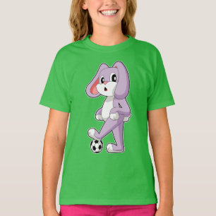 Kaninchen-Fußballspieler T-Shirt
