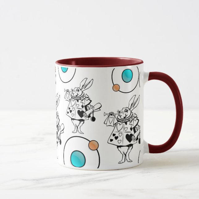 Kaninchen Geralds G - Alice im Wunderland-Tasse Tasse (Rechts)