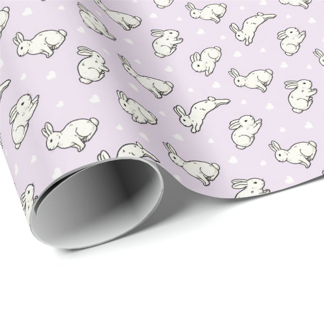 Kaninchen Geschenkpapier (Rolleneckpunkt)