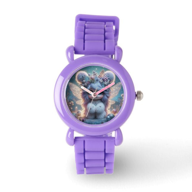 Kaninchen-Girl-Fee Armbanduhr (Vorderseite)