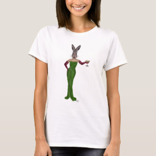 Kaninchen-Grün-Kleid T-Shirt