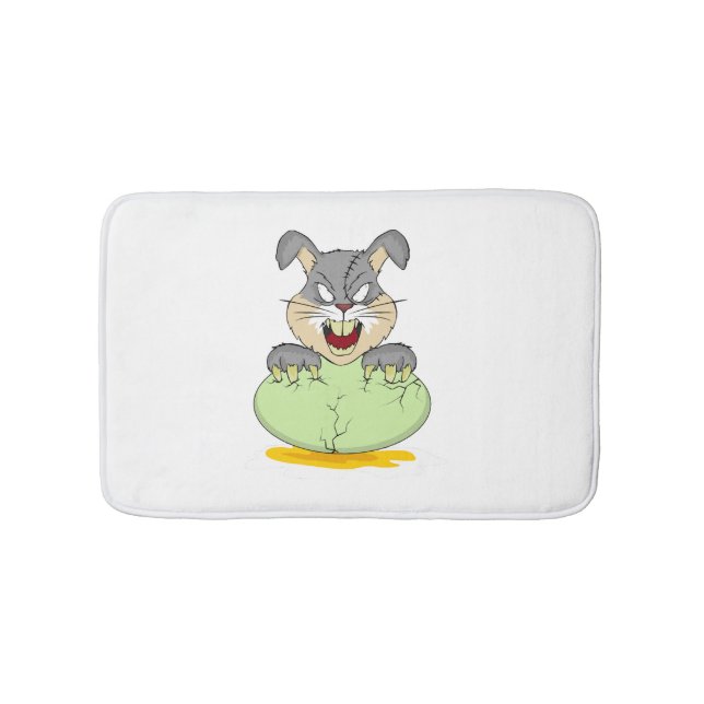 Kaninchen Halloween Badematte (Vorderseite)