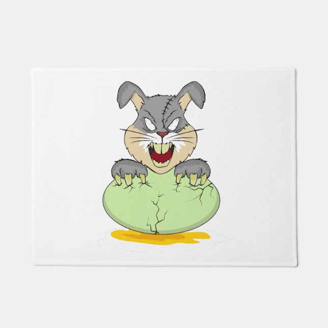 Kaninchen Halloween Fußmatte (Vorderseite)