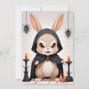 Kaninchen Halloween Niedlich Adorable Funny Animal Einladung