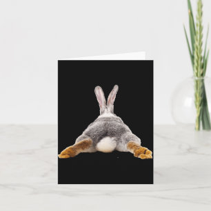 Kaninchen Hase Hintern Schwanz süßes T-Shirt  Karte