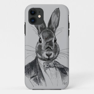 Kaninchen im Anzugs-Porträt Case-Mate iPhone Hülle
