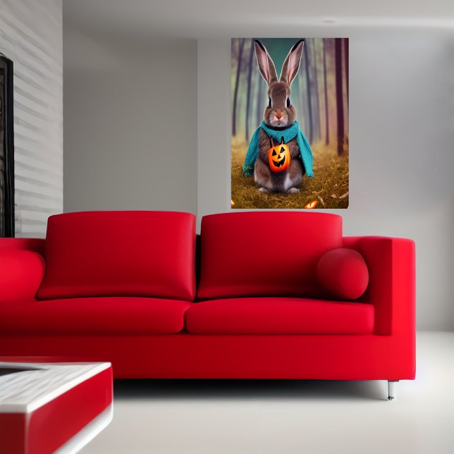 Kaninchen im Wald | AI Art Poster (Von Creator hochgeladen)