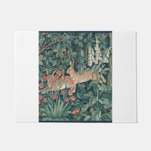 Kaninchen im Wald - William Morris Fußmatte