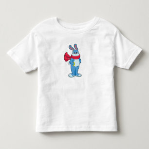 Kaninchen im Winter mit Scarf Kleinkind T-shirt
