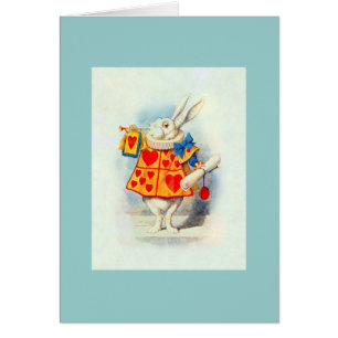 Kaninchen in Alice im Wunderland ~ Karte