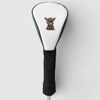 Kaninchen in Dampfantrieb, dynamischer Hasen Golf Headcover