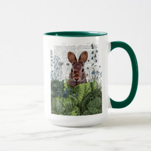 Kaninchen in einem Kohl-Patch Tasse