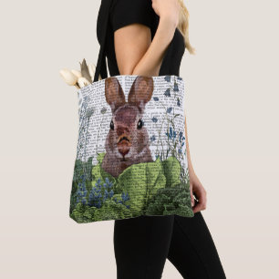 Kaninchen in einem Kohl-Pflaster Tasche