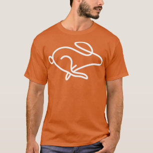Kaninchen in weißer Farbe T-Shirt