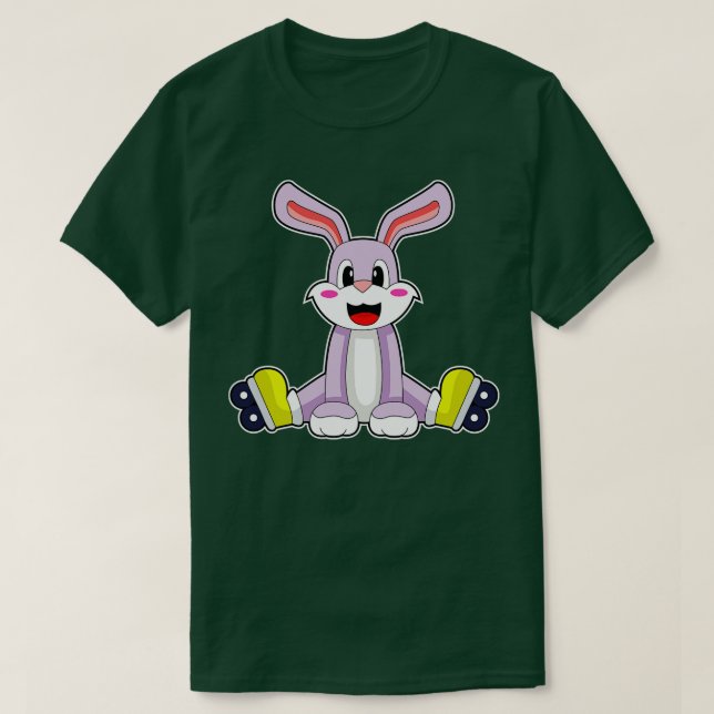 Kaninchen Inline-Skaten-Roller-Skate 2 T-Shirt (Design vorne)