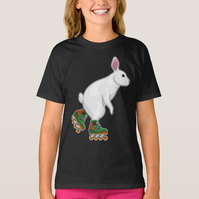 Kaninchen-Inline-Skaten-Roller-Skate T-Shirt (Vorderseite)