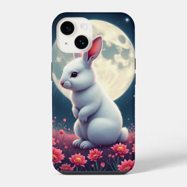 Kaninchen iPhone 14 Hülle (Rückseite)
