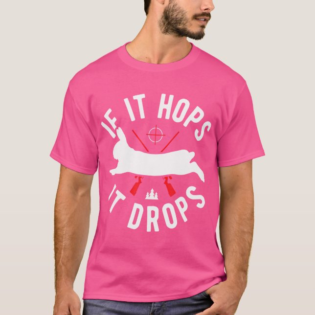 Kaninchen Jagd Gear Hunter, wenn es es ihn stoppt  T-Shirt (Vorderseite)