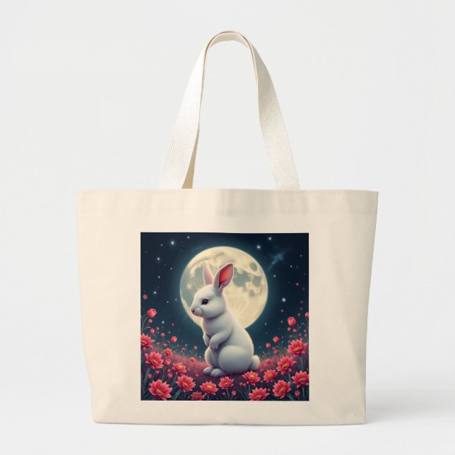 Kaninchen Jumbo Stoffbeutel (Vorne)
