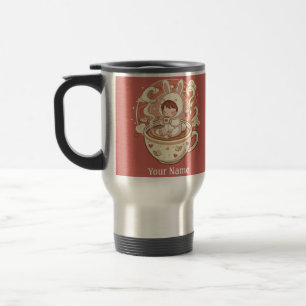 Kaninchen-Kaffeereise-Tasse für Pendler Reisebecher