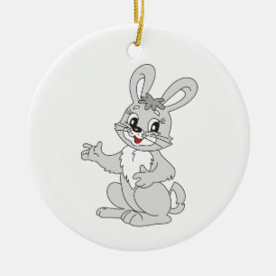 Kaninchen Keramikornament