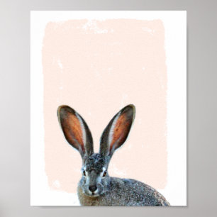Kaninchen-Kinderzimmer-flüchtige Blick mit langer  Poster