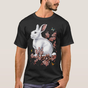 Kaninchen Kirschblüte T-Shirt