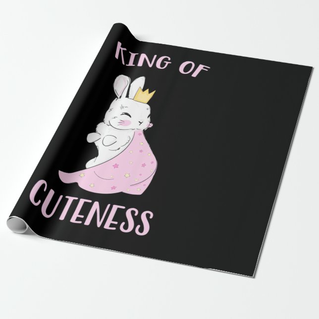 Kaninchen-König Geschenkpapier (Ungerollt)